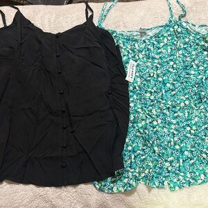 Old Navy button up tank tops
